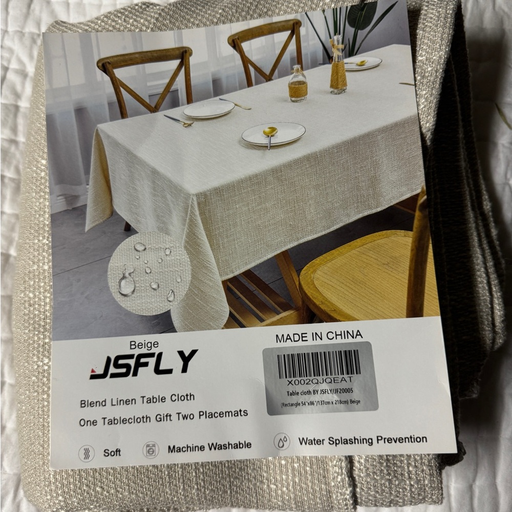 Beige Blend Waterproof Tablecloths